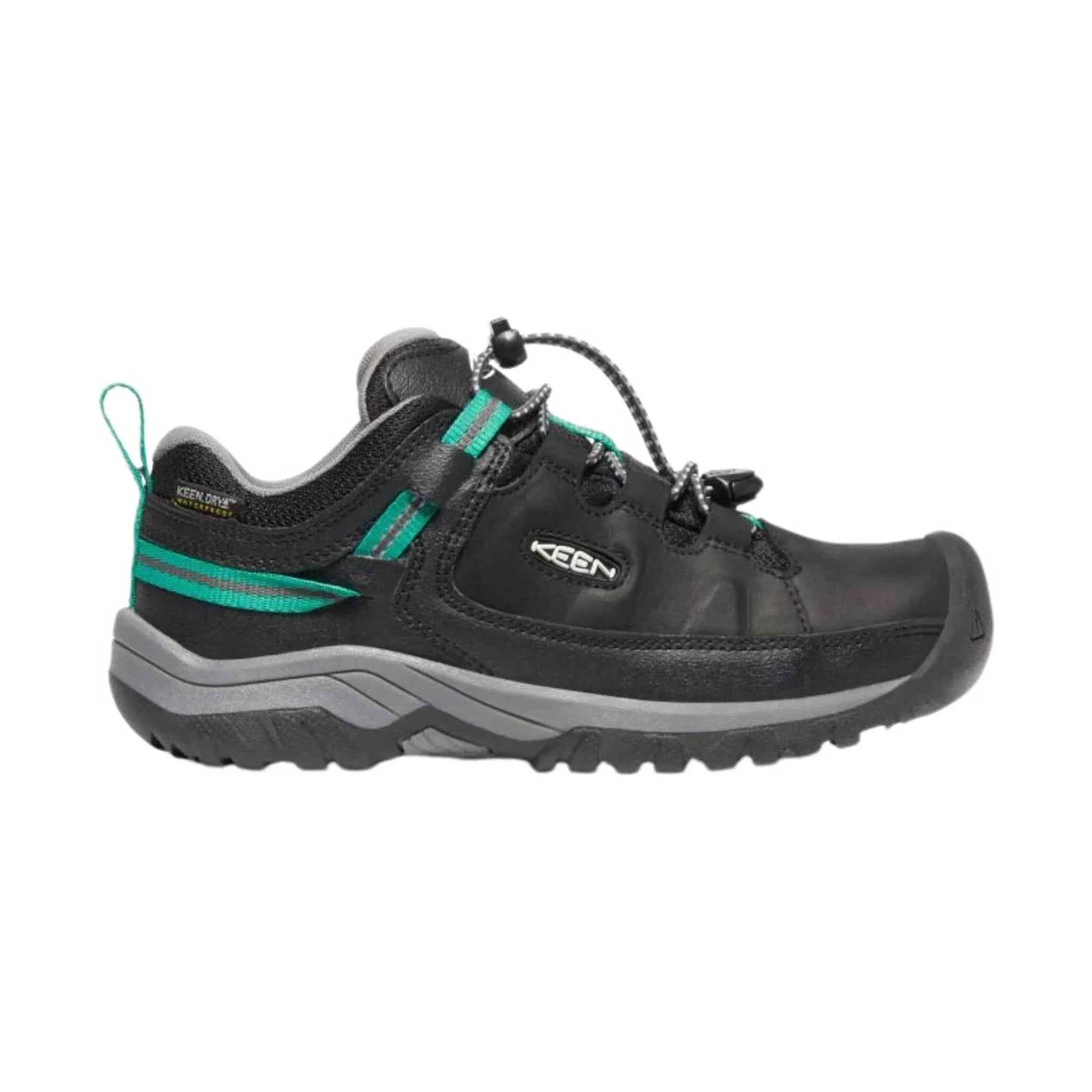KEEN Big Kids' Targhee Low - Black /Star White