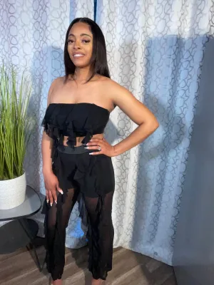 Miss Me Mesh Pants Set