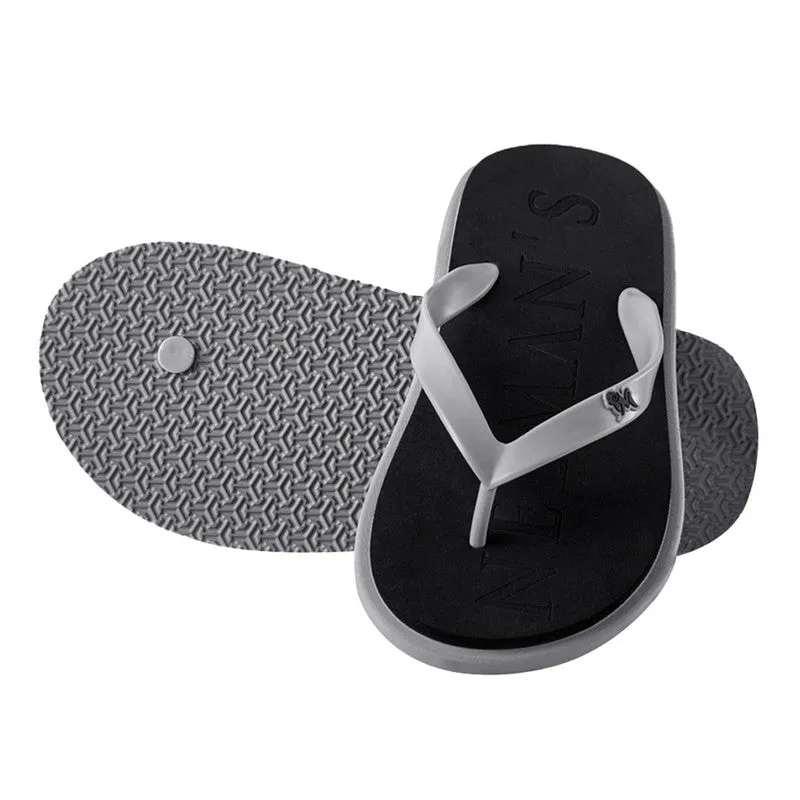 Neeman's Eco Classic Slippers | Black & Grey | Lightweight