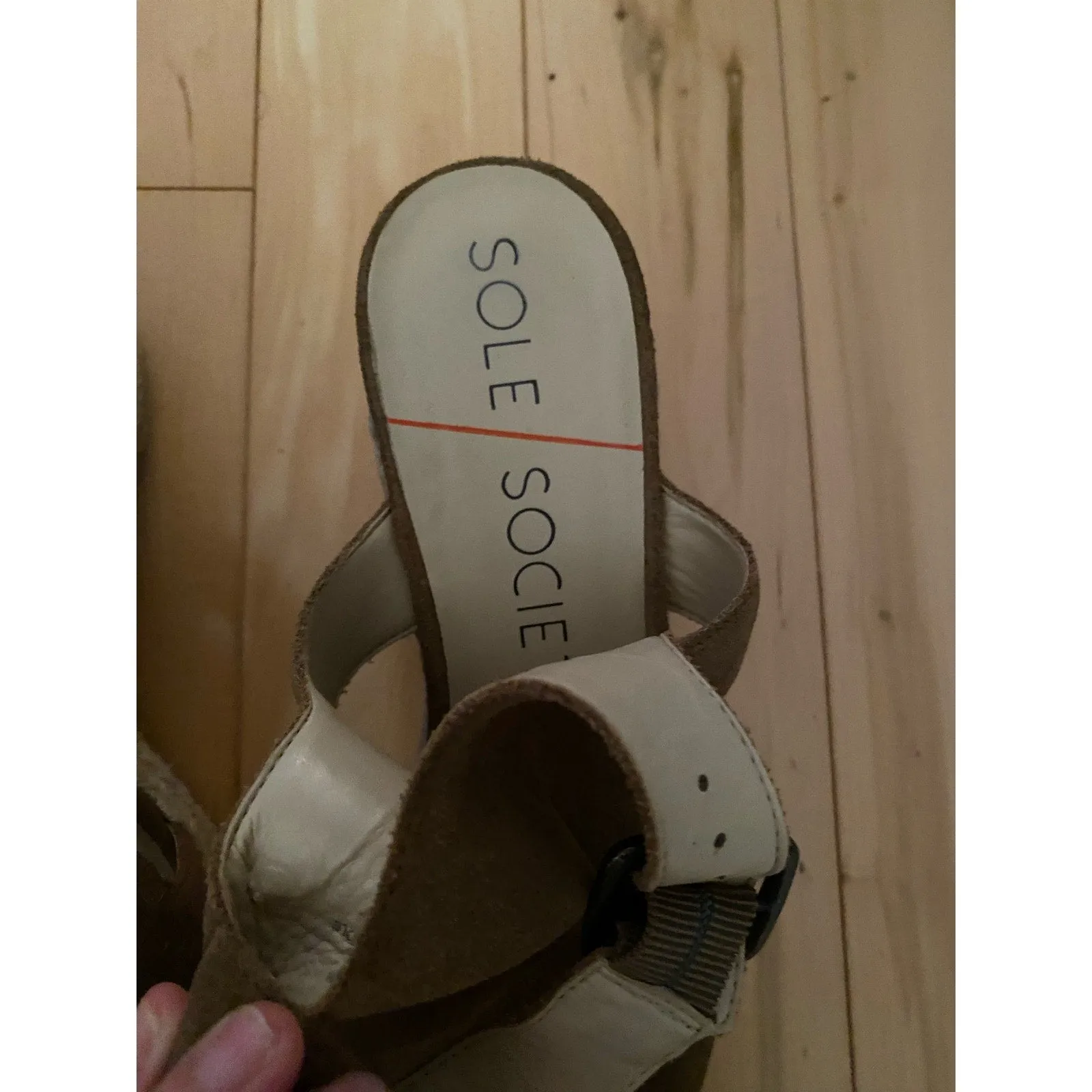 Sole Society Brown Suede Camreigh Espadrille Wedges Size 10