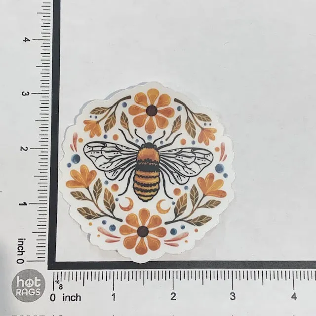 Sticker - Flowers Bee Clear