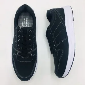 Weatherproof Vintage Men's Russell Casual Lace-Up Sneakers Shoes, Black